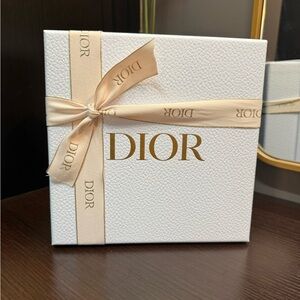 Dior White Box with Beige Ribbon